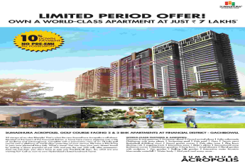 Step into life of opulence & extravagance by residing at Sumadhura Acropolis in Hyderabad